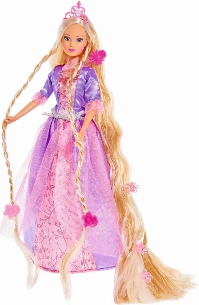 Păpușa Steffi Rapunzel cu păr care poate fi pieptănat