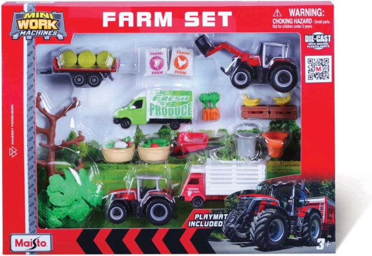 Maisto mega set fermă Massey Ferguson