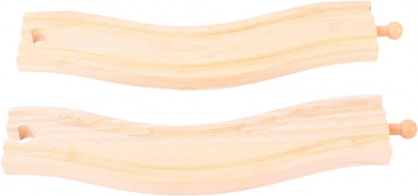 Şine arcuite Bigjigs Rail 22 cm - 2 buc