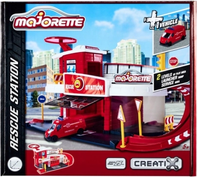Garaj Majorette Creatix stație de salvare cu vehicul