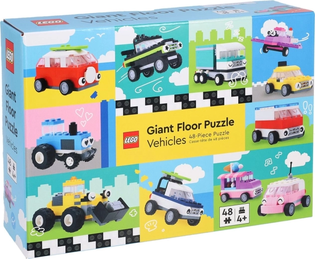 Chronicle Books puzzle LEGO de podea gigant: Mijloace de transport, 48 de piese