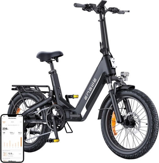 Bicicletă electrică Engwe L20 3.0 Boost 250 W 20" neagră