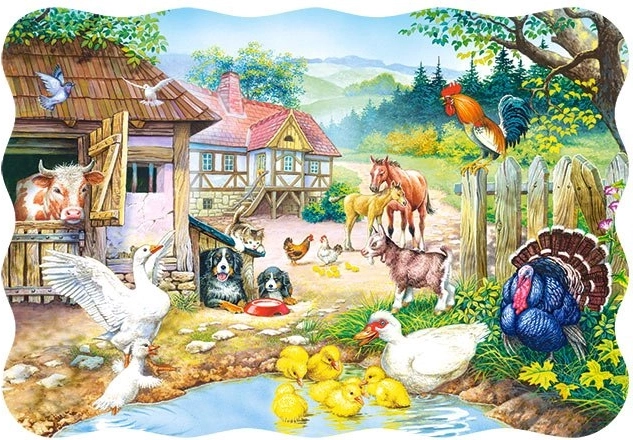 Puzzle pentru copii Ferma 30 de piese