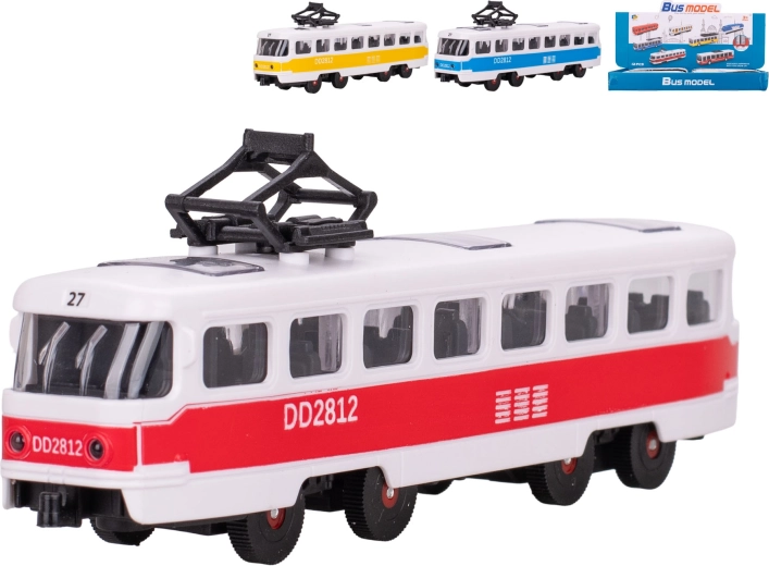 Tramvai pentru copii cu mecanism cu inerție 17 cm