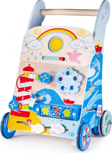 Bigjigs Baby premergător activ din lemn Mare