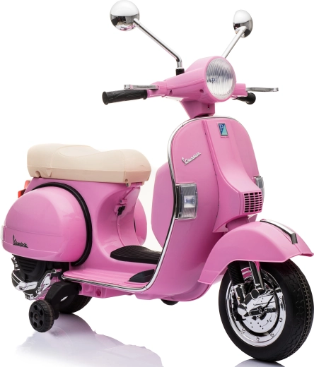 Scuter electric pentru copii Vespa PX150 roz