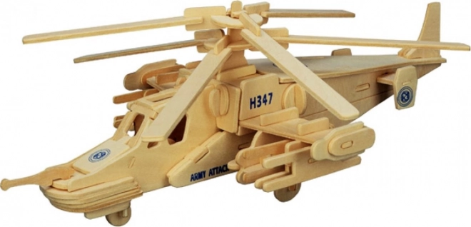 Puzzle 3D din lemn – elicopter