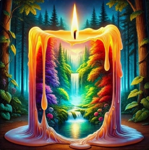 Norimpex pictură pe numere cu motiv de lumânare 40 × 50 cm
