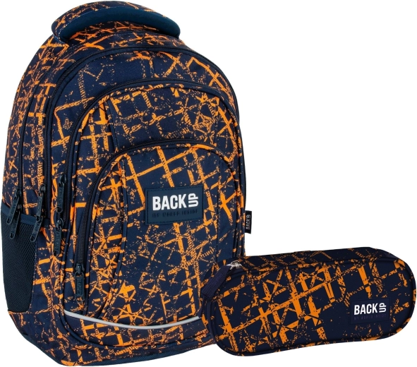 Set școlar BackUP Edge 2în1 – rucsac și penar echipat