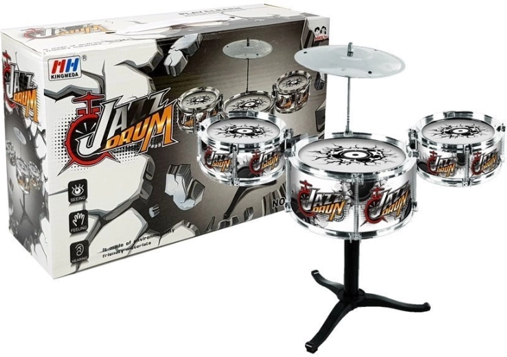 Set de tobe pentru copii cu 3 tobe și cinel