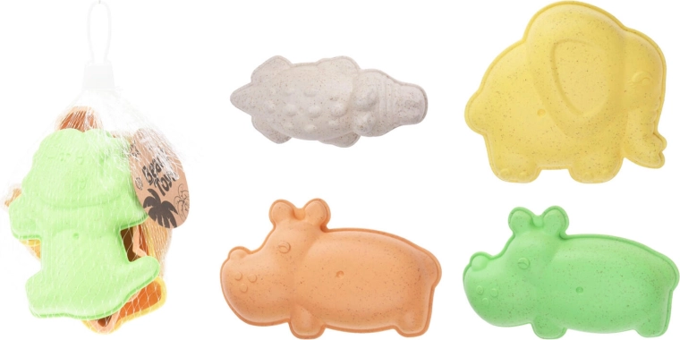 Forme pentru nisip Animale sălbatice – set 4 buc