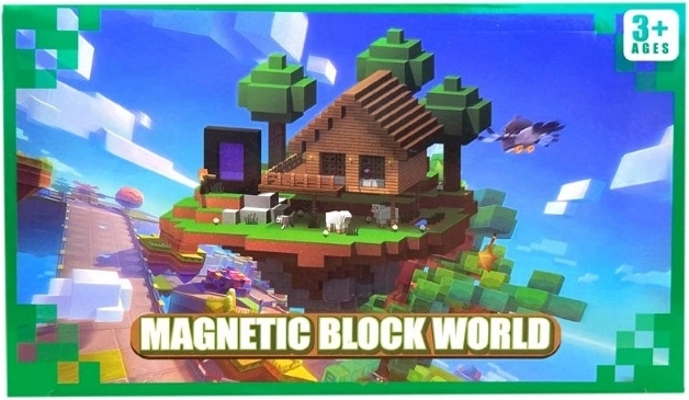 Set de construcție magnetic cu 46 de piese