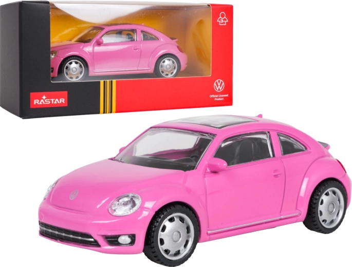 Model metalic Volkswagen Beetle roz, 1:43, RASTAR