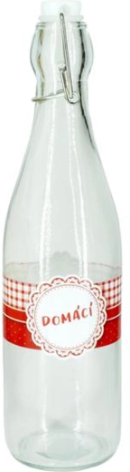 Sticlă din sticlă cu închidere tip patent TORO 1 l