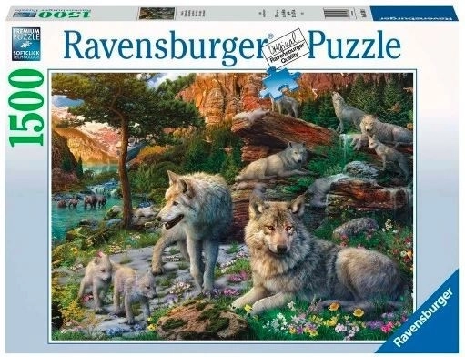 Puzzle 1500 piese Lupii de primăvară