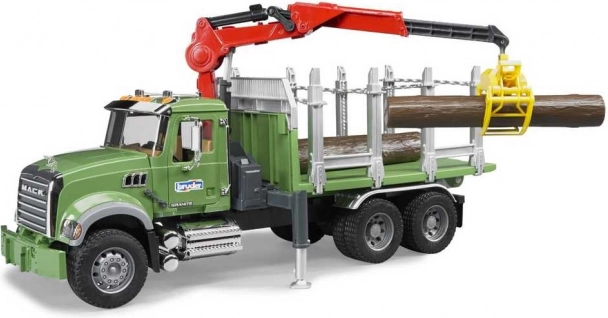 Bruder camion Mack Granite transportor de lemn 1:16