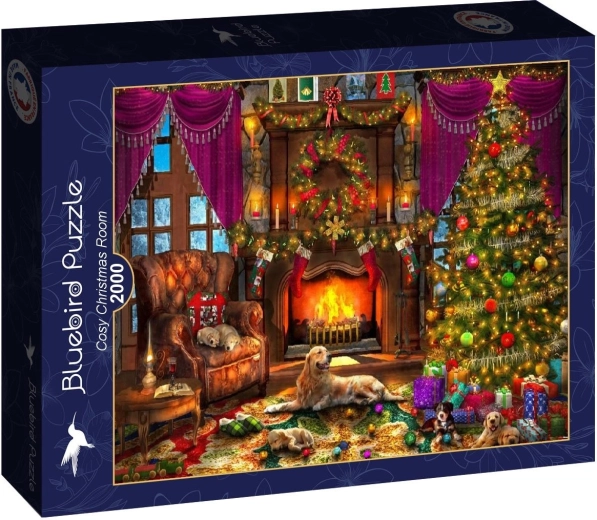 Puzzle Bluebird „Cameră de Crăciun primitoare” 2000 piese