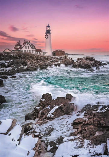 Puzzle Primul ninsoare la Portland Head 1000 piese CLEMENTONI