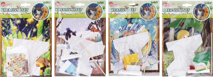 Set creativ cu suport – mix de motive 17,5 × 26 cm