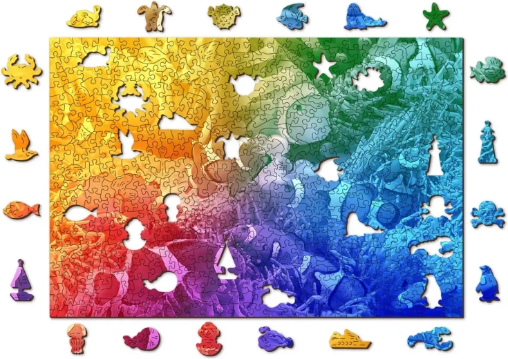 Puzzle reversibil 2-în-1