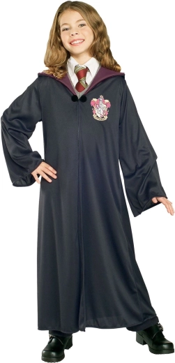 Harry Potter mantie pentru copii Gryffindor cu glugă (128–134 cm) - 1 bucată
