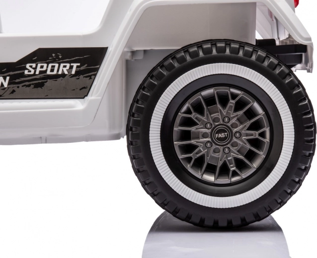 Mașină electrică pentru copii Mountain Off-Road albă