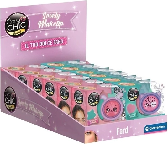 Clementoni Crazy Chic set cosmetic creativ pentru amestecarea nuanțelor de machiaj, roz