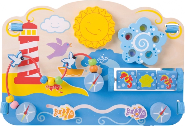 Bigjigs Baby tablă motrică din lemn - mare