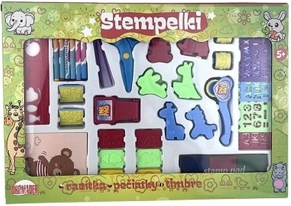 Set creativ de ștampile în valiză pentru copii