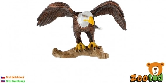 Figurină din plastic vultur cu cap alb 8 cm