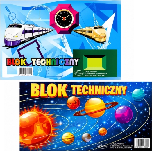 Bloc tehnic A3 alb, 10 file, 160 g/m² Protos