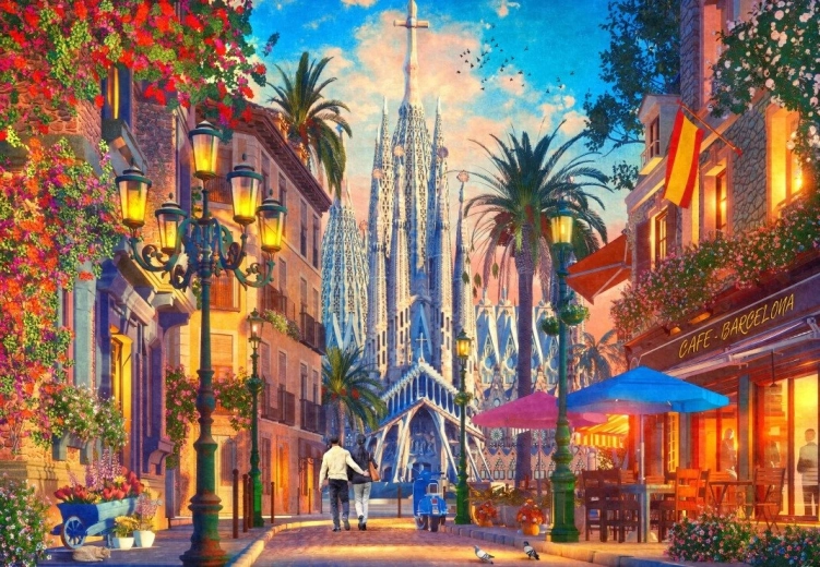 Puzzle Barcelona 1000 piese BLUEBIRD