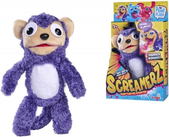 ScreamerZ Maimuță de Pluș Violetă 30 cm