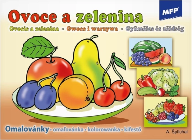 Cărți de colorat fructe și legume MFP A5
