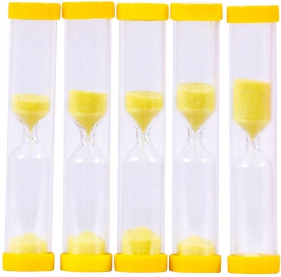 Clepsidră BIGJIGS TOYS – 3 minute, galbenă
