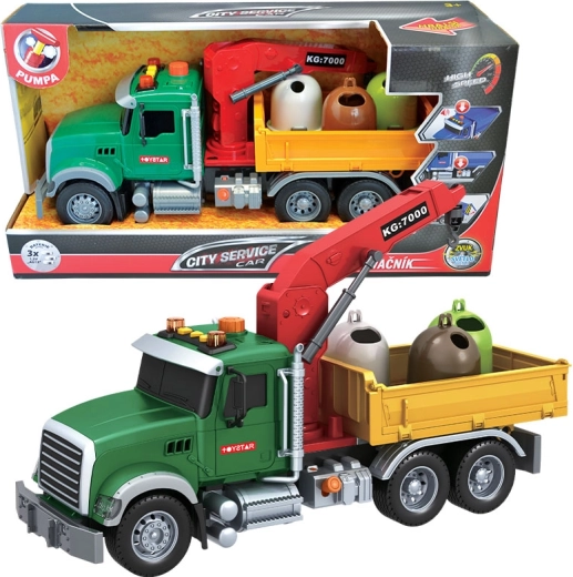 Vehicul de service urban 1:12 – camion pentru deșeuri sortate