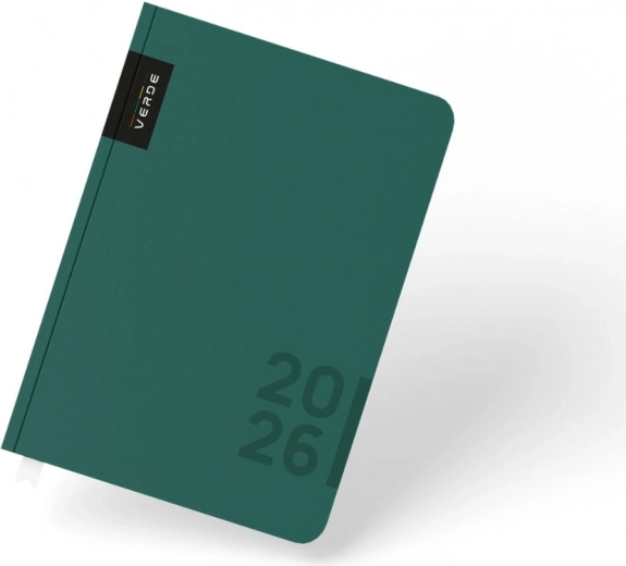 Agenda zilnică A5 2026 Verde verde