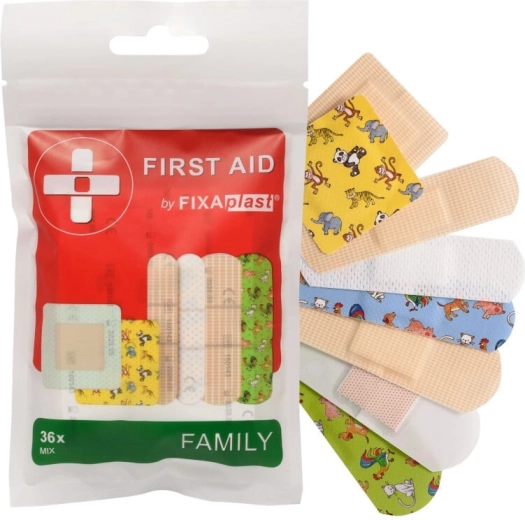 Fixaplast First Aid Family Mix plasturi (36 buc.)