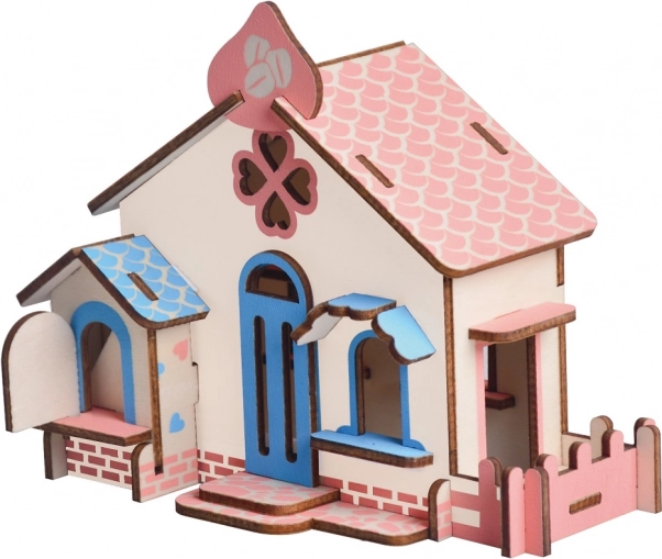 Puzzle 3D din lemn Casă de ciocolată pentru copii