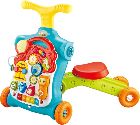 Mașinuță de împins și trotinetă care cresc odată cu copilul