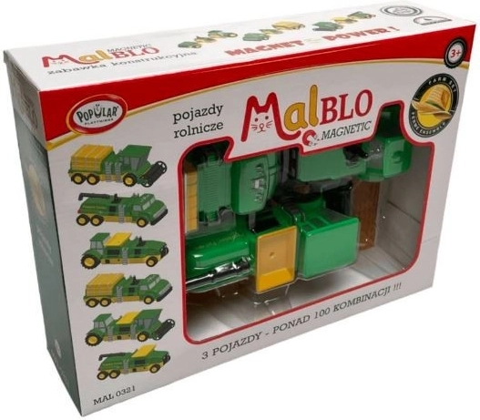 Set de construcție magnetică – vehicule agricole