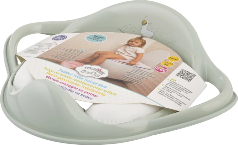 Maltex reductie moale pentru WC cu mânere Lama Minimal – verde salvie