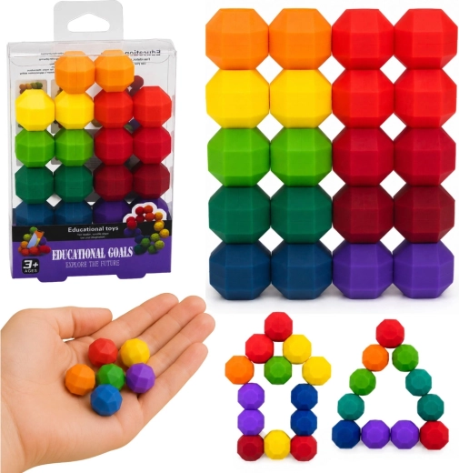 Bile magnetice antistres Montessori – puzzle logic