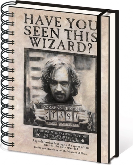 Bloc cu spirală A5 liniat – HARRY POTTER (Sirius)