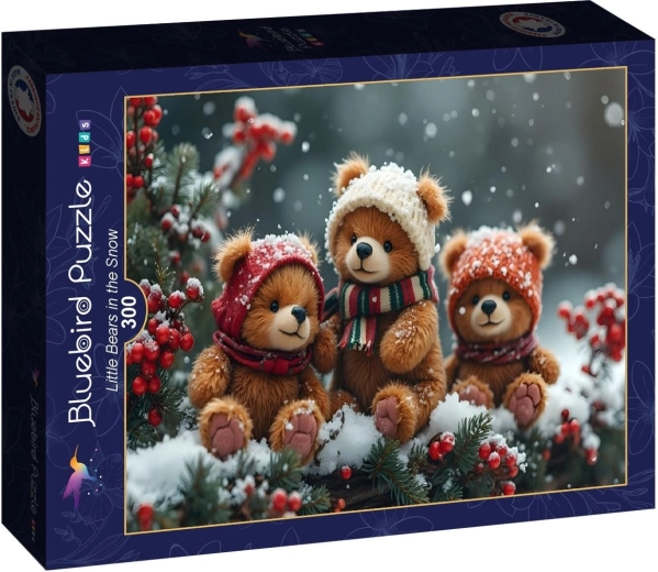 Puzzle Bluebird ursuleți în zăpadă 300 piese