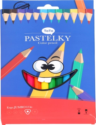 Creioane colorate Jumbo ERGO 12 buc