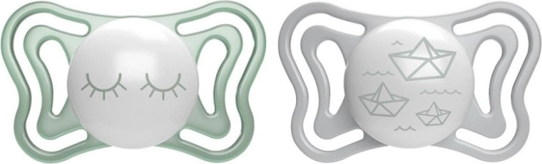 Chicco Physio Light suzetă de noapte din silicon 16–36 luni, 2 buc