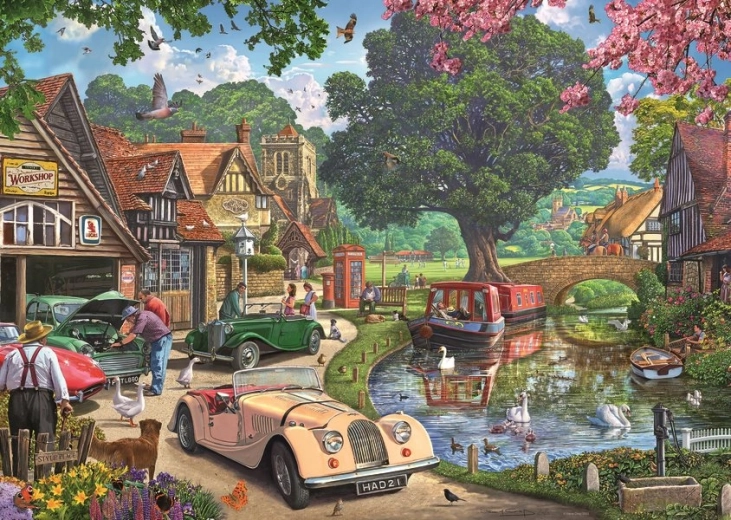 Puzzle Scenă nostalgică 1000 piese RAVENSBURGER