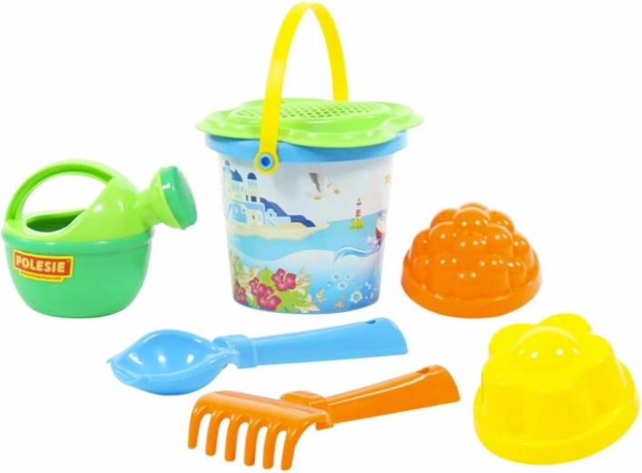Set pentru nisip cu găletușă mică și sită