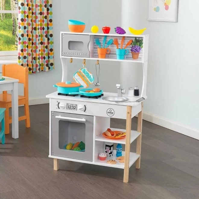 Bucătărie pentru copii din lemn KidKraft cu accesorii (38 piese)